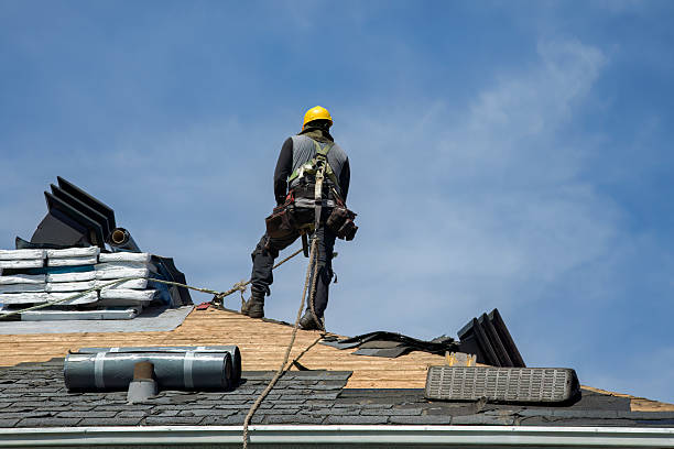 Professional Roof Replacement technician working in Sandyville, OH